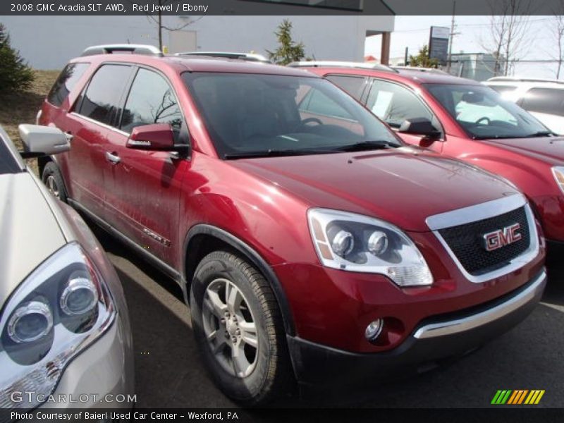 Red Jewel / Ebony 2008 GMC Acadia SLT AWD