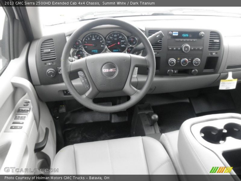 Summit White / Dark Titanium 2013 GMC Sierra 2500HD Extended Cab 4x4 Chassis