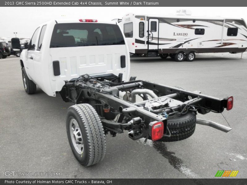 Summit White / Dark Titanium 2013 GMC Sierra 2500HD Extended Cab 4x4 Chassis