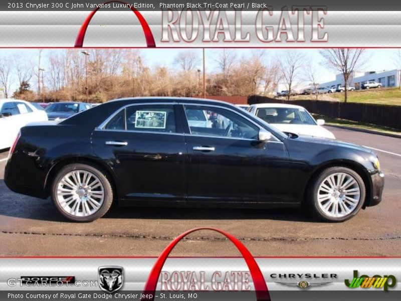 Phantom Black Tri-Coat Pearl / Black 2013 Chrysler 300 C John Varvatos Luxury Edition