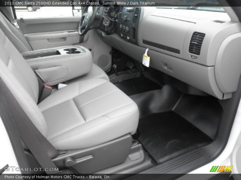 Summit White / Dark Titanium 2013 GMC Sierra 2500HD Extended Cab 4x4 Chassis