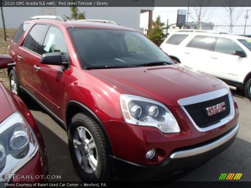 Red Jewel Tintcoat / Ebony 2010 GMC Acadia SLE AWD
