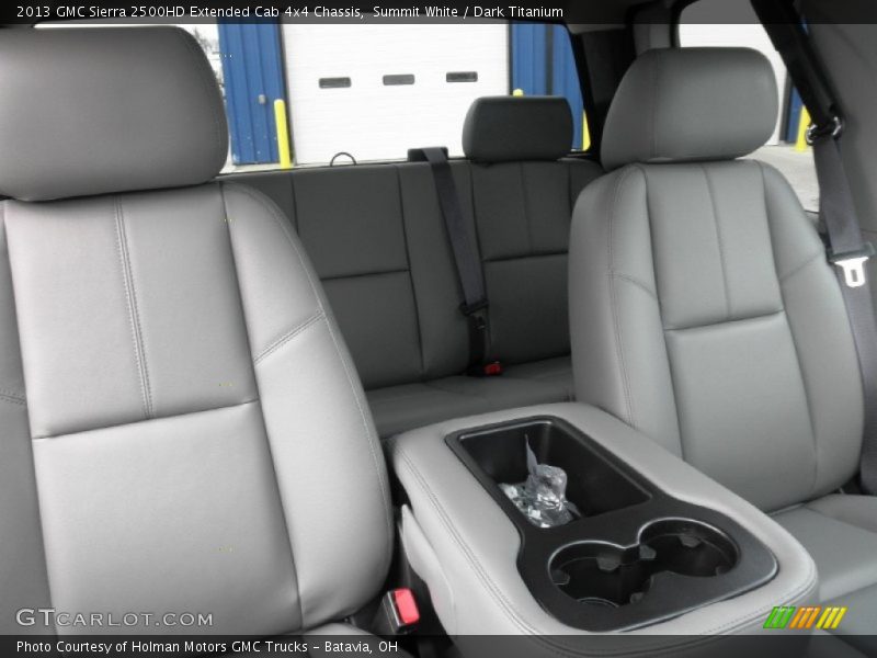 Summit White / Dark Titanium 2013 GMC Sierra 2500HD Extended Cab 4x4 Chassis