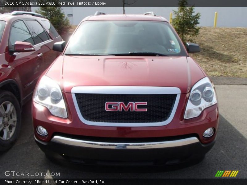 Red Jewel Tintcoat / Ebony 2010 GMC Acadia SLE AWD