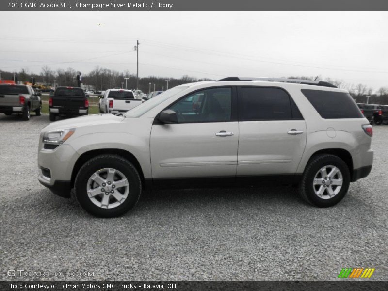 Champagne Silver Metallic / Ebony 2013 GMC Acadia SLE