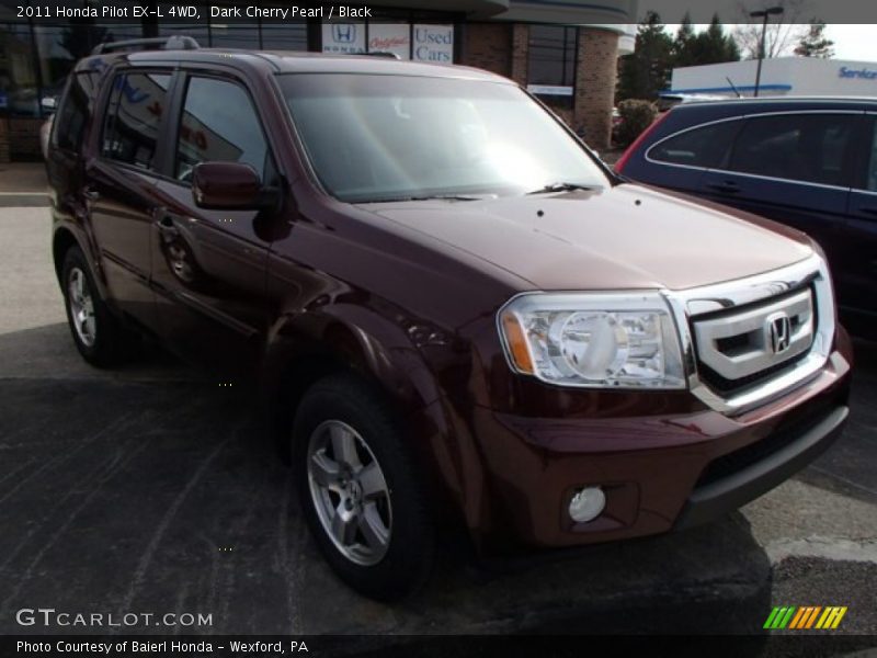 Dark Cherry Pearl / Black 2011 Honda Pilot EX-L 4WD