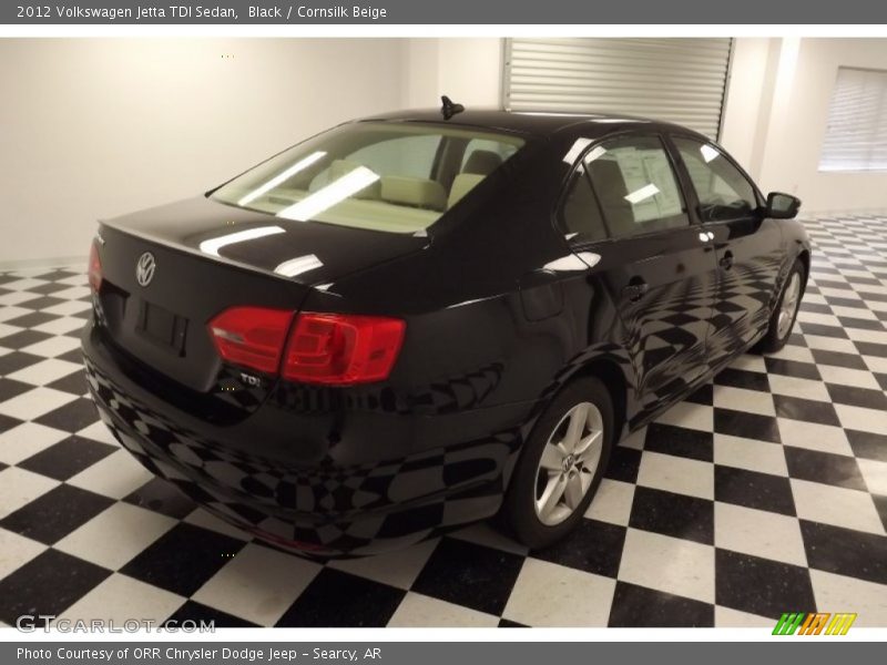 Black / Cornsilk Beige 2012 Volkswagen Jetta TDI Sedan
