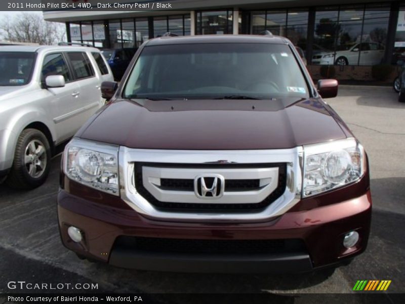 Dark Cherry Pearl / Black 2011 Honda Pilot EX-L 4WD
