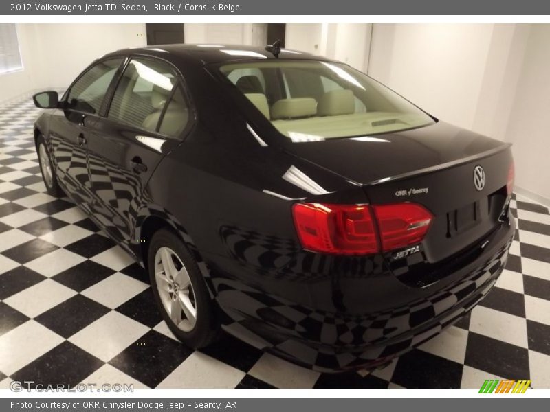 Black / Cornsilk Beige 2012 Volkswagen Jetta TDI Sedan