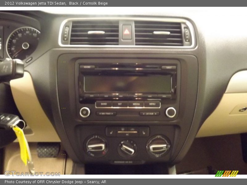 Black / Cornsilk Beige 2012 Volkswagen Jetta TDI Sedan