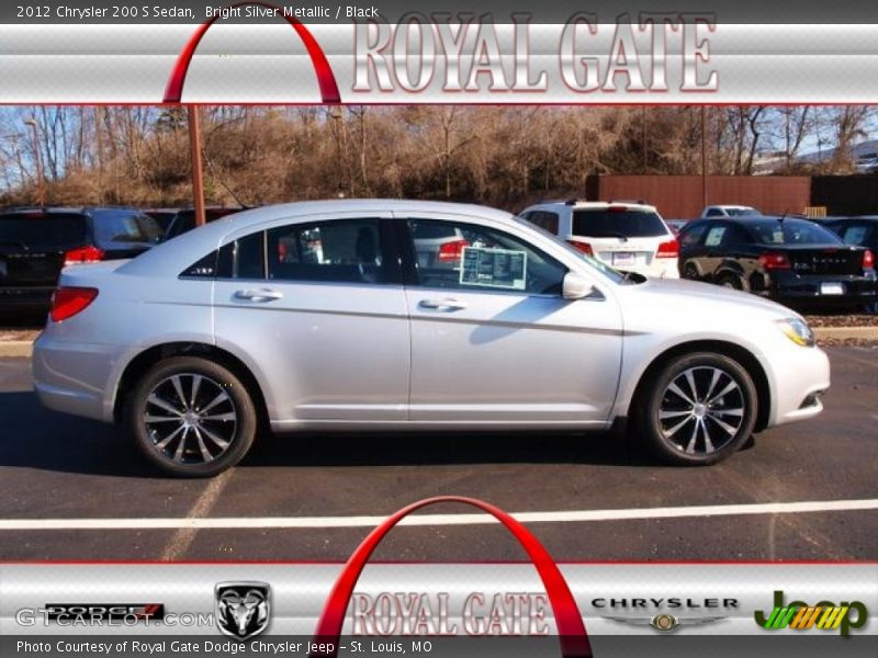 Bright Silver Metallic / Black 2012 Chrysler 200 S Sedan