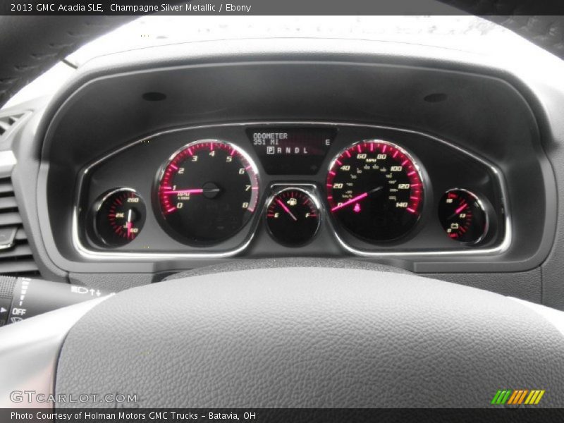 Champagne Silver Metallic / Ebony 2013 GMC Acadia SLE