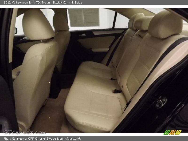 Black / Cornsilk Beige 2012 Volkswagen Jetta TDI Sedan