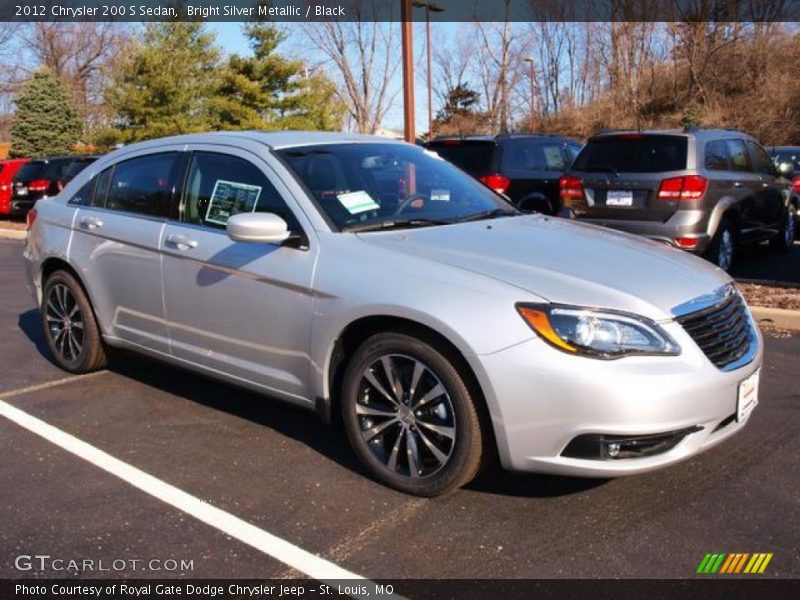 Bright Silver Metallic / Black 2012 Chrysler 200 S Sedan