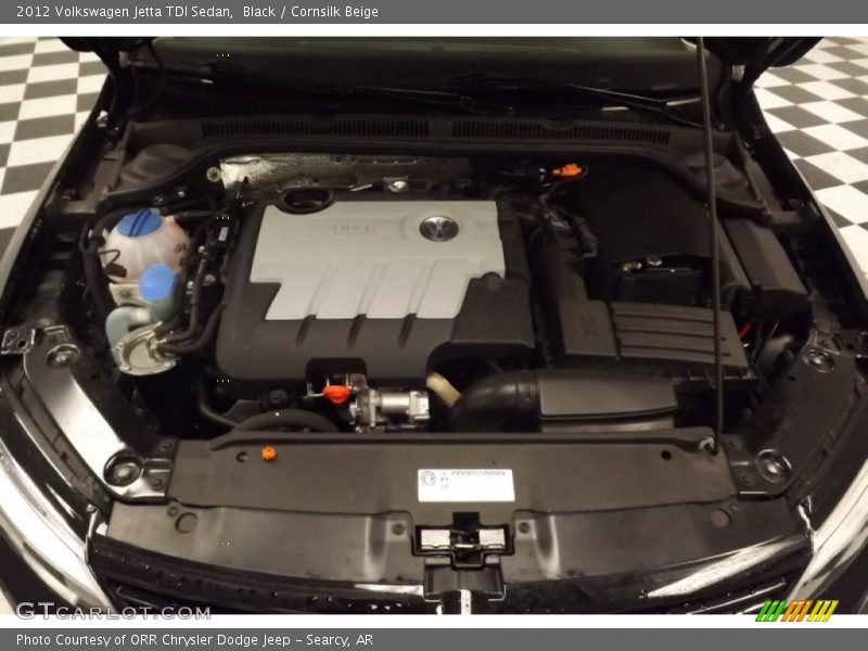 Black / Cornsilk Beige 2012 Volkswagen Jetta TDI Sedan