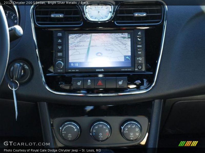 Bright Silver Metallic / Black 2012 Chrysler 200 S Sedan