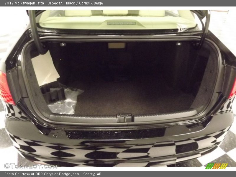 Black / Cornsilk Beige 2012 Volkswagen Jetta TDI Sedan