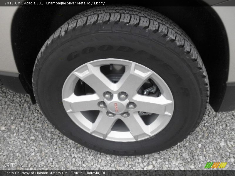 Champagne Silver Metallic / Ebony 2013 GMC Acadia SLE