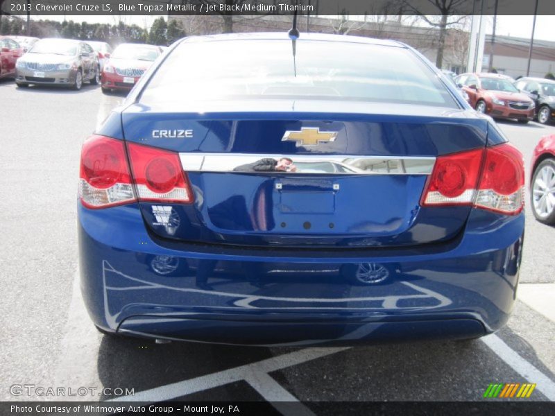 Blue Topaz Metallic / Jet Black/Medium Titanium 2013 Chevrolet Cruze LS