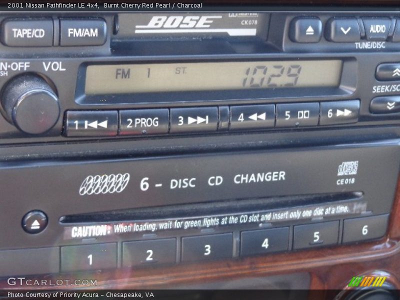 Burnt Cherry Red Pearl / Charcoal 2001 Nissan Pathfinder LE 4x4