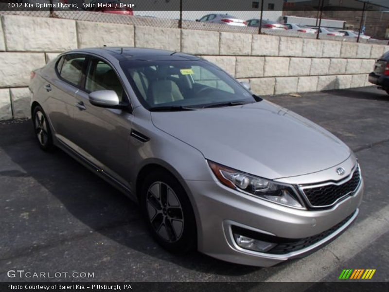 Satin Metal / Beige 2012 Kia Optima Hybrid