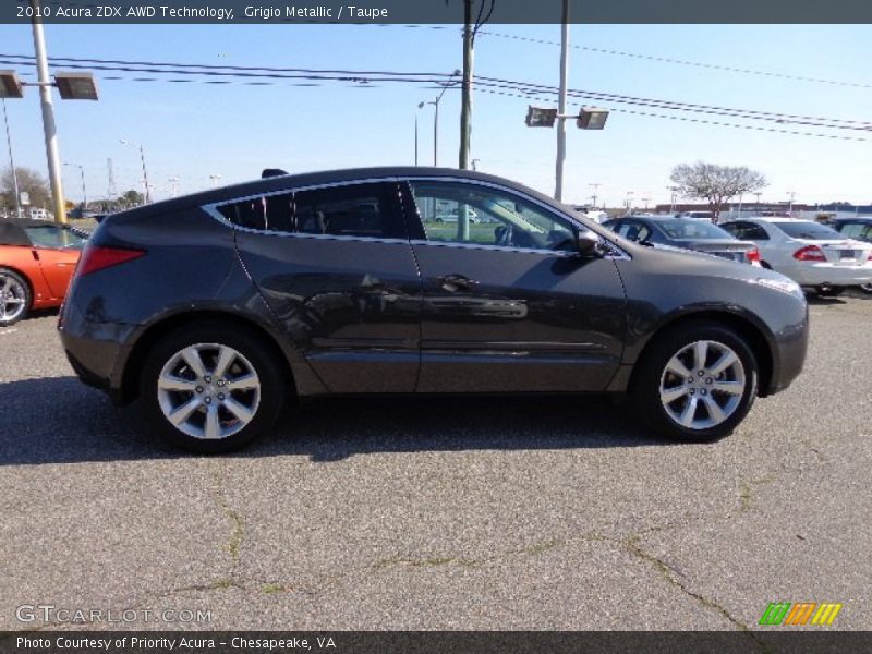 Grigio Metallic / Taupe 2010 Acura ZDX AWD Technology