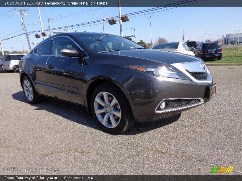 Grigio Metallic / Taupe 2010 Acura ZDX AWD Technology