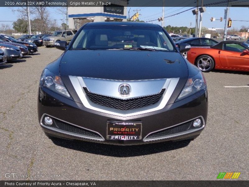 Grigio Metallic / Taupe 2010 Acura ZDX AWD Technology