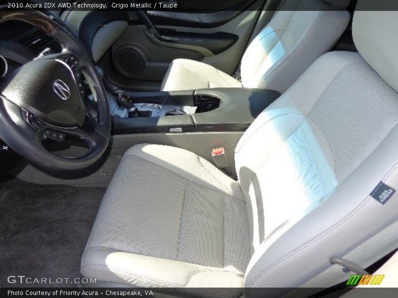 Grigio Metallic / Taupe 2010 Acura ZDX AWD Technology