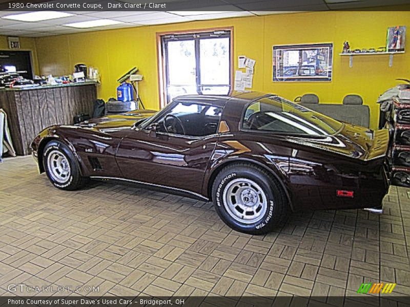 Dark Claret / Claret 1980 Chevrolet Corvette Coupe