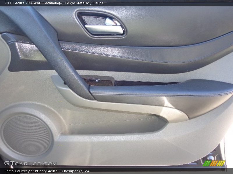 Grigio Metallic / Taupe 2010 Acura ZDX AWD Technology