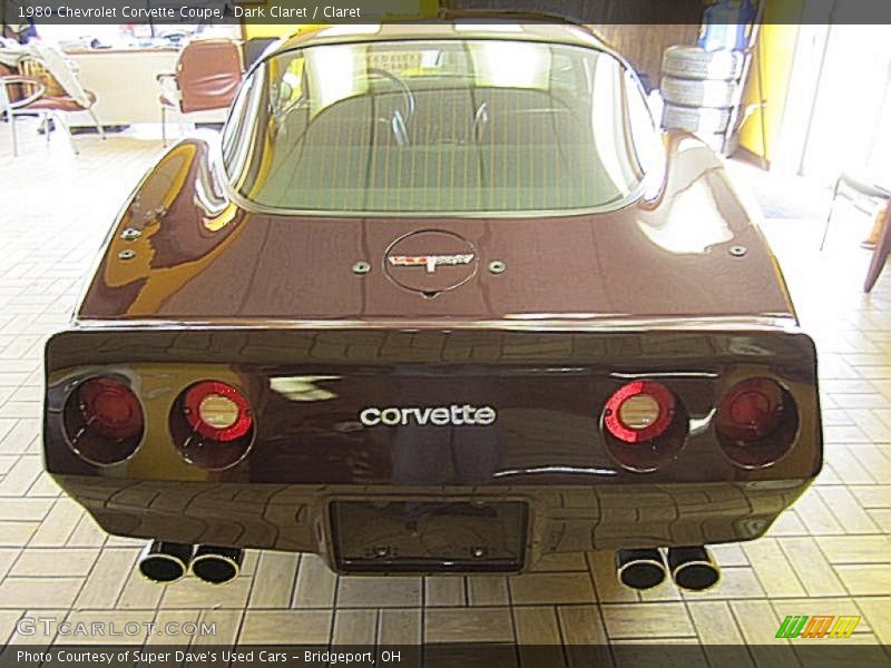 Dark Claret / Claret 1980 Chevrolet Corvette Coupe