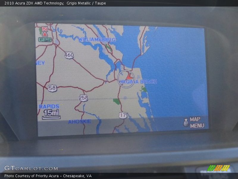 Grigio Metallic / Taupe 2010 Acura ZDX AWD Technology