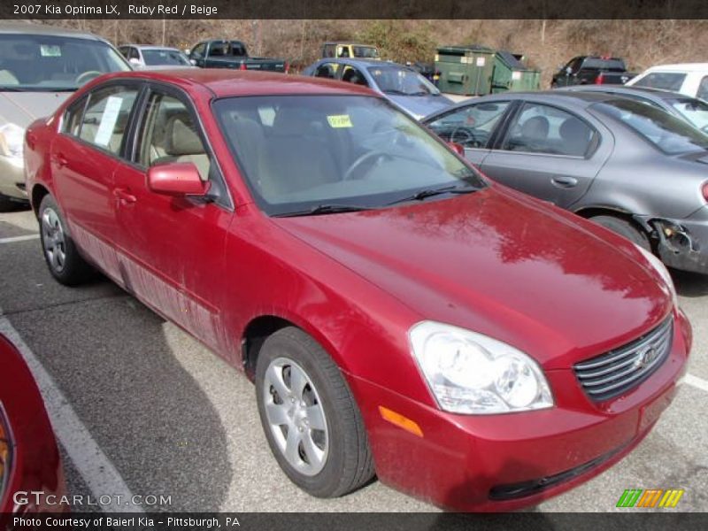 Front 3/4 View of 2007 Optima LX