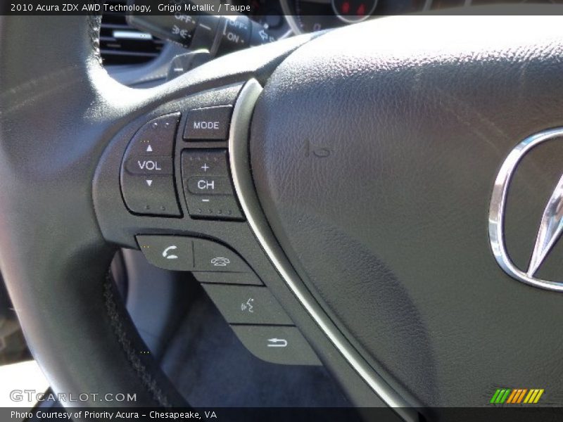 Grigio Metallic / Taupe 2010 Acura ZDX AWD Technology