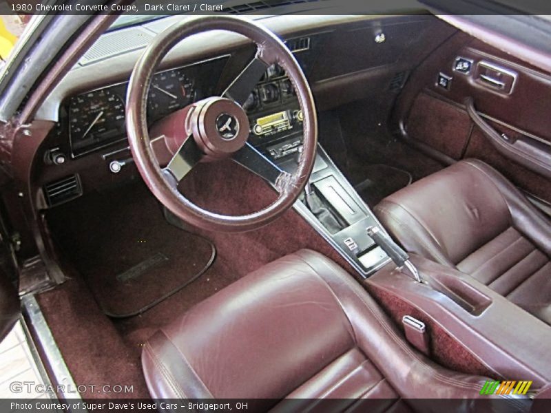  1980 Corvette Coupe Claret Interior