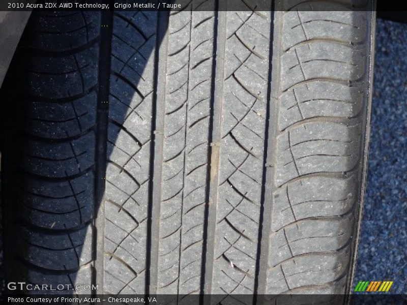 Grigio Metallic / Taupe 2010 Acura ZDX AWD Technology