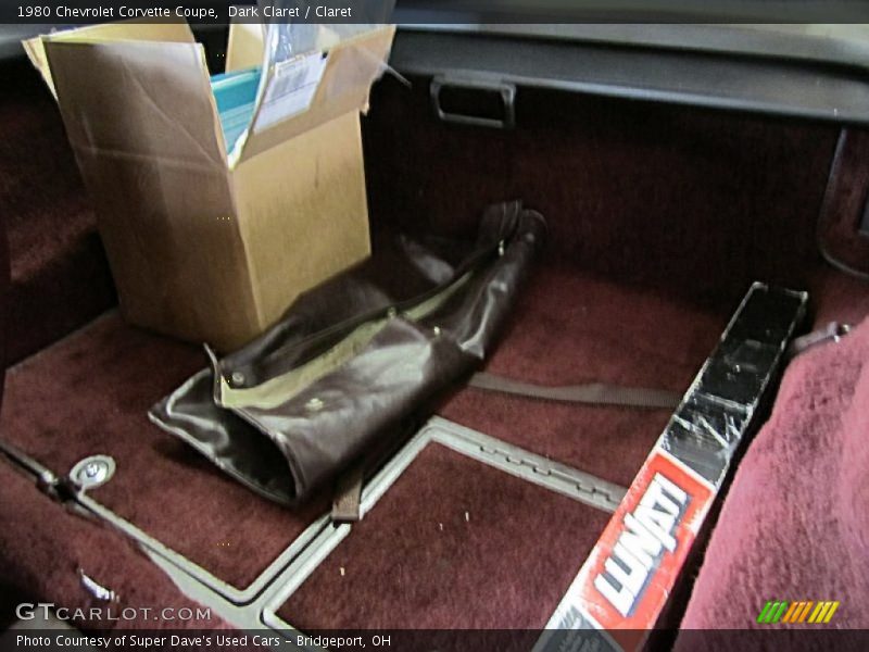 Dark Claret / Claret 1980 Chevrolet Corvette Coupe