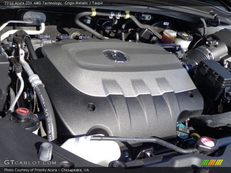 Grigio Metallic / Taupe 2010 Acura ZDX AWD Technology
