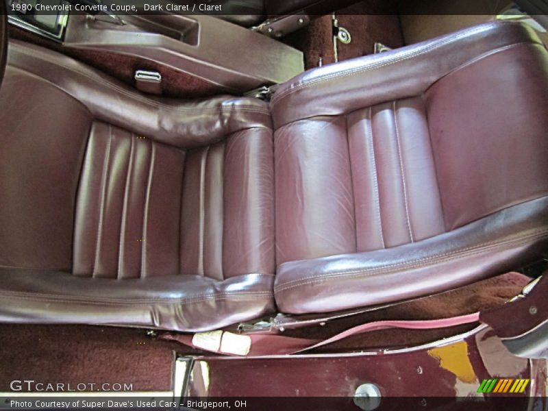 Dark Claret / Claret 1980 Chevrolet Corvette Coupe