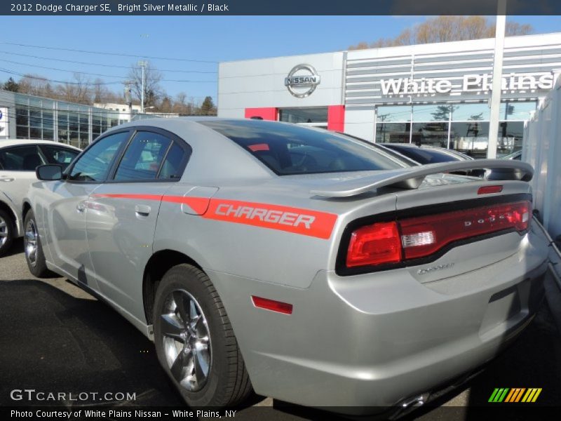 Bright Silver Metallic / Black 2012 Dodge Charger SE