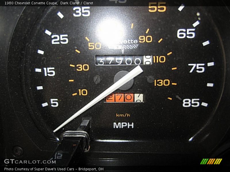 Dark Claret / Claret 1980 Chevrolet Corvette Coupe