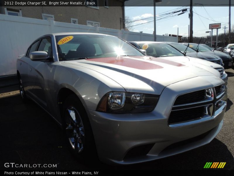 Bright Silver Metallic / Black 2012 Dodge Charger SE