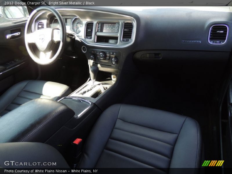 Bright Silver Metallic / Black 2012 Dodge Charger SE
