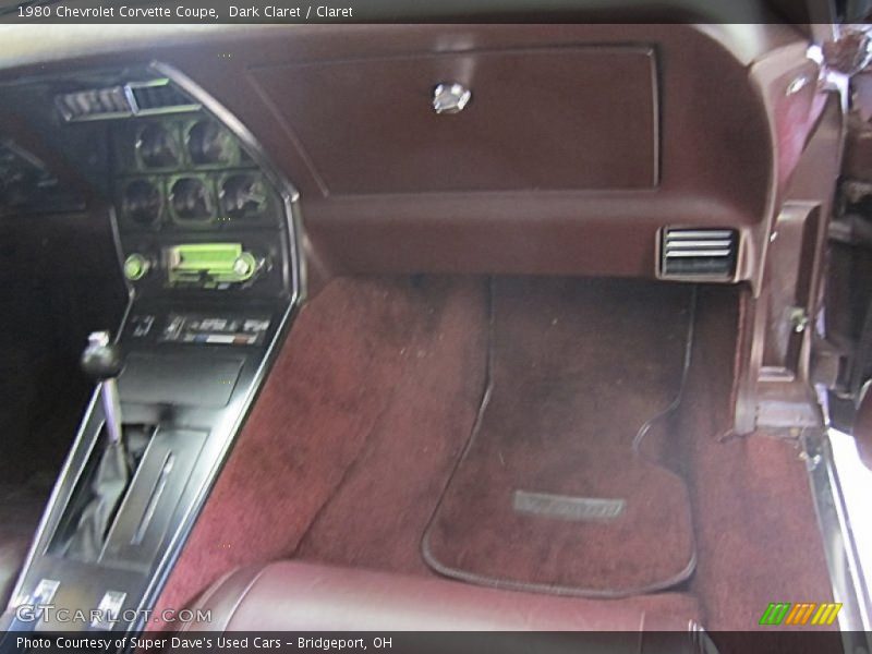 Dark Claret / Claret 1980 Chevrolet Corvette Coupe