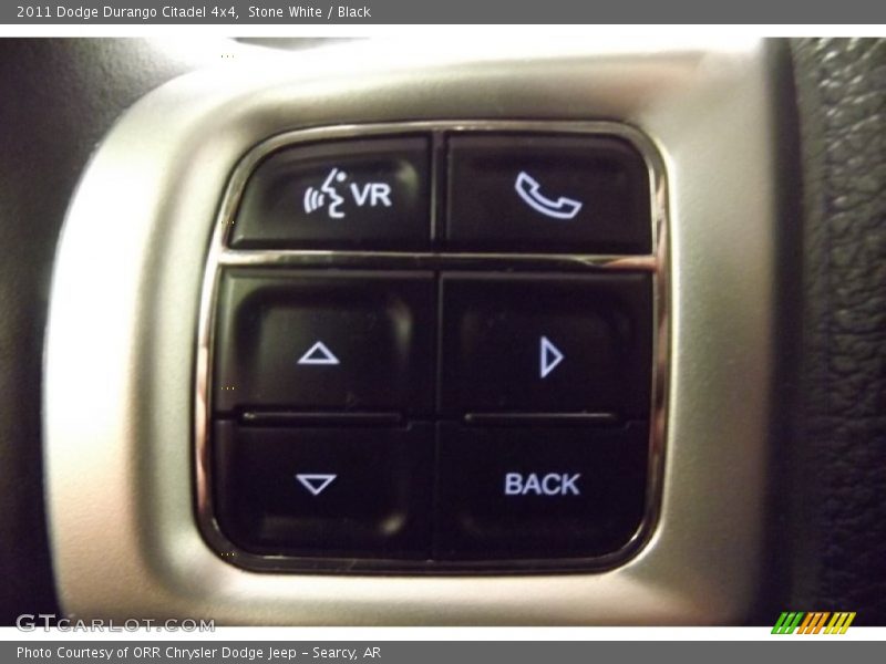 Stone White / Black 2011 Dodge Durango Citadel 4x4