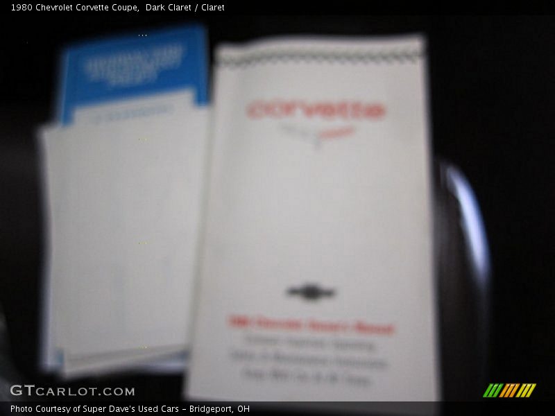 Dark Claret / Claret 1980 Chevrolet Corvette Coupe