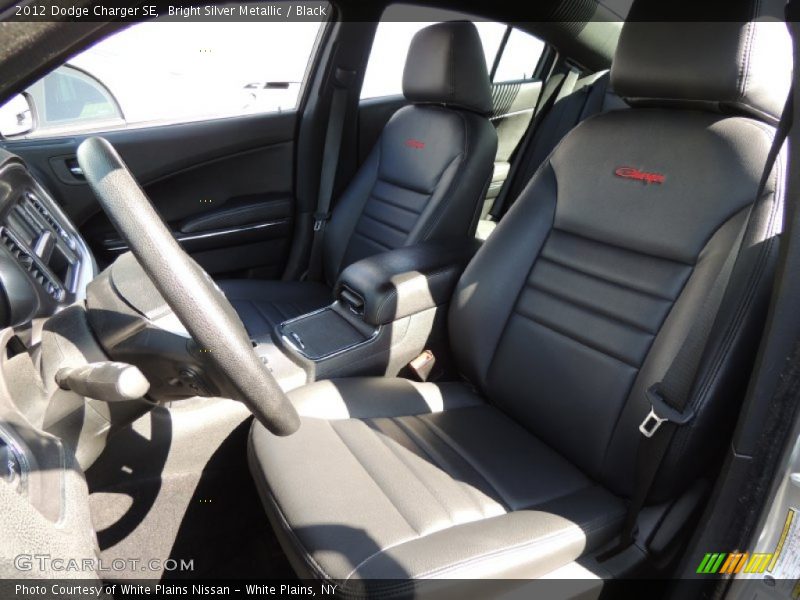 Bright Silver Metallic / Black 2012 Dodge Charger SE