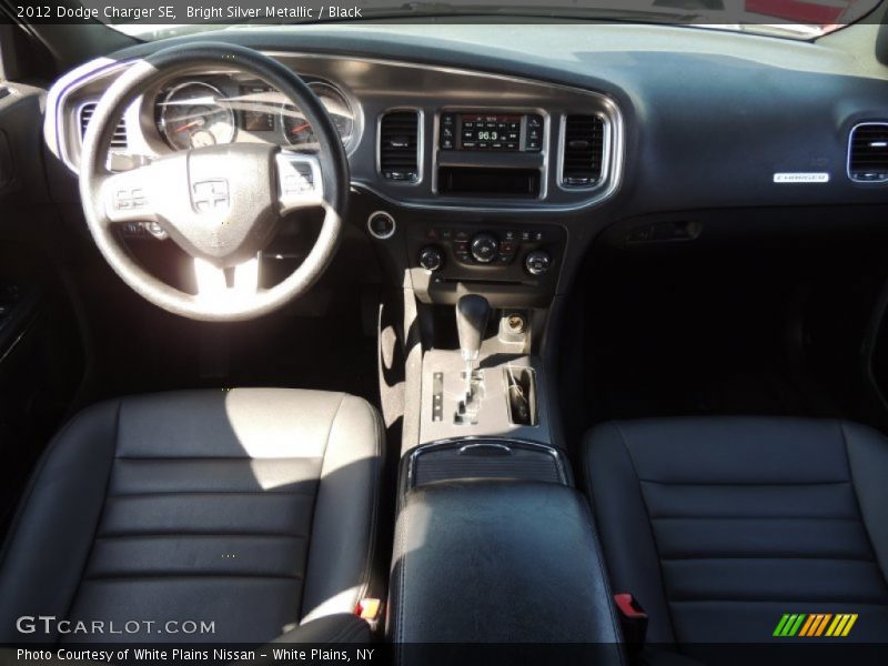 Bright Silver Metallic / Black 2012 Dodge Charger SE