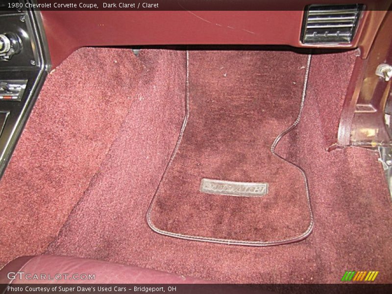 Dark Claret / Claret 1980 Chevrolet Corvette Coupe
